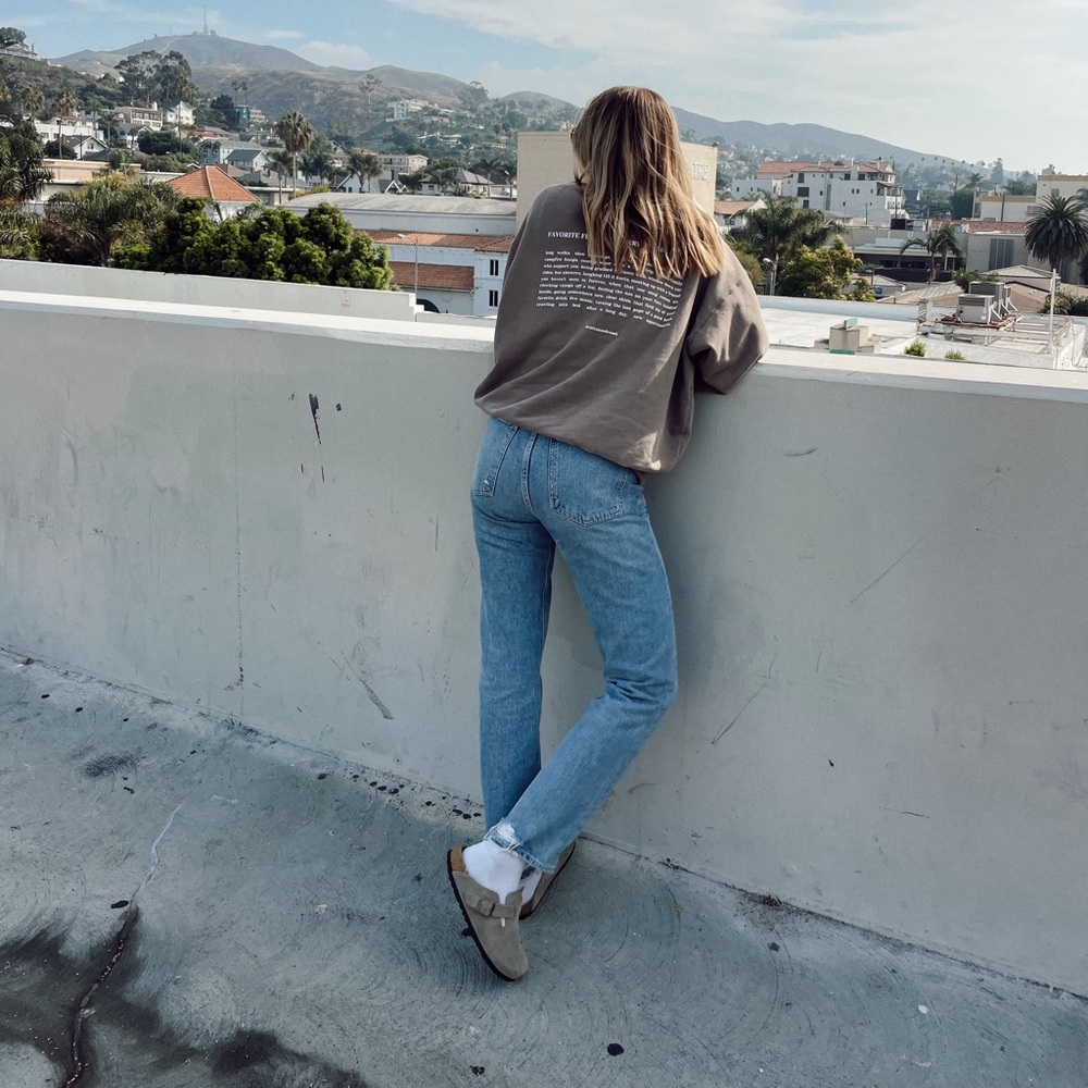 ELWOOD x COTTON & COMB “Favorite Feelings” Vintage Brown Core Crewneck - Picture 5 of 7